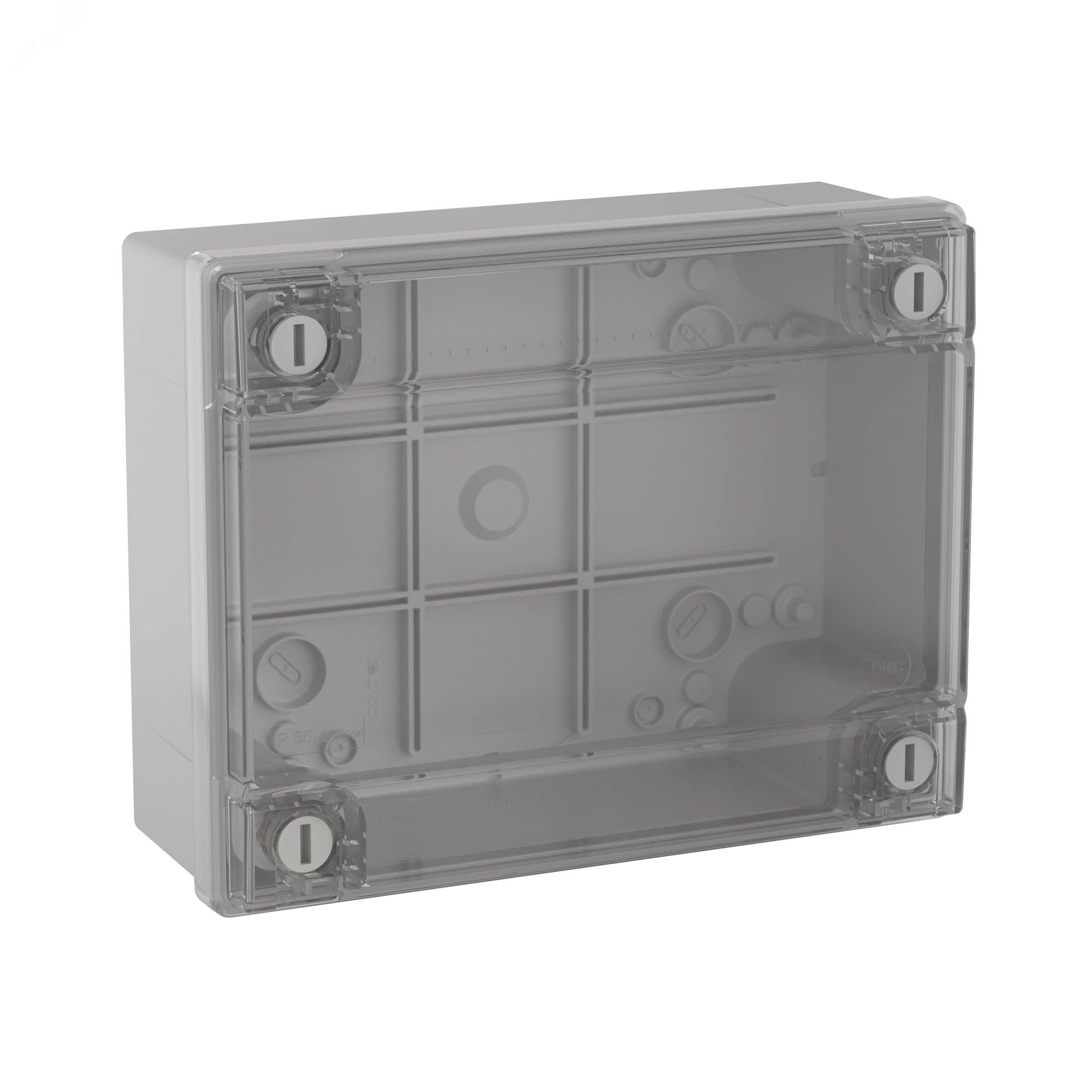 Коробка ответвит. с гладкими стенками и матовой крышкой, IP56,150х110х70мм