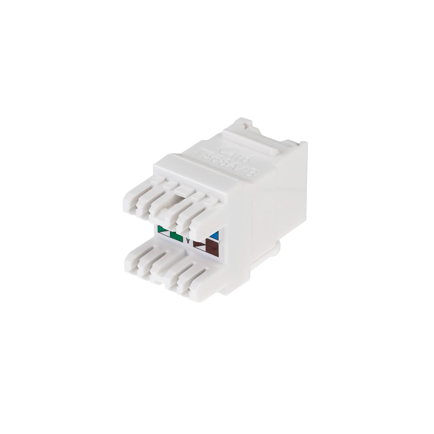 Модуль Keystone Jack RJ-45(8P8C) CAT 6 неэкранированный UTP, 180 градусов, пылезащитная шторка