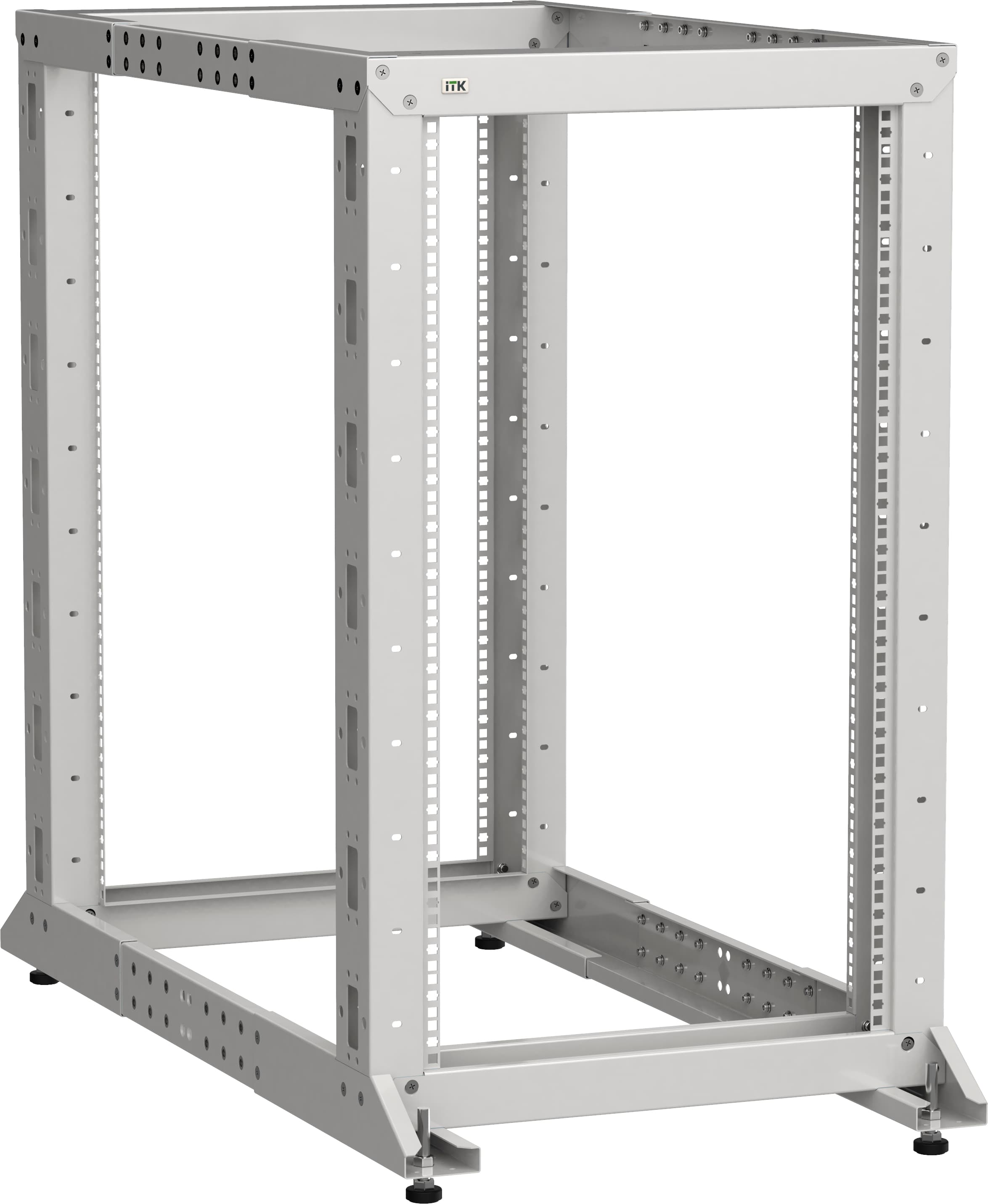 Стойка двухрамная LINEA F 33U 600х600-1000мм серая