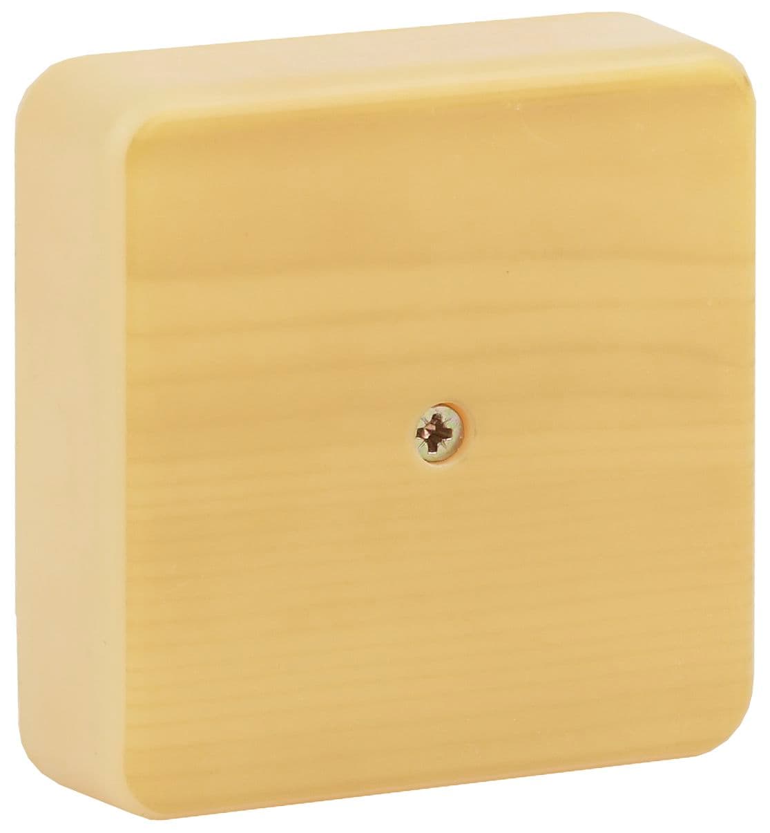 Коробка распаячная 75х75х20 (без клеммы) сосна IP40 (100/3000)