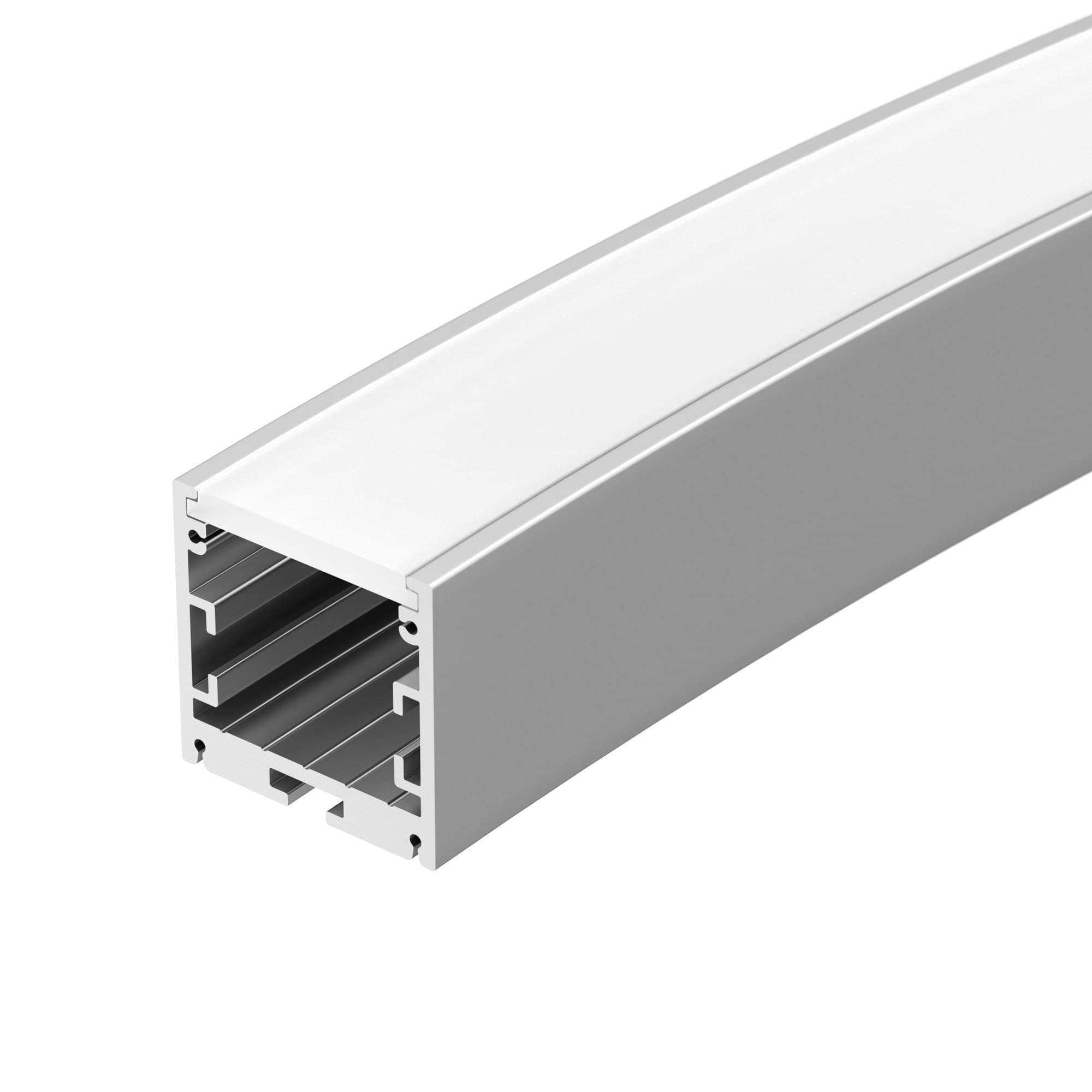 Профиль SL-ARC-3535-D1500-A45 SILVER (590мм, дуга 1 из 8) (ARL, Алюминий)