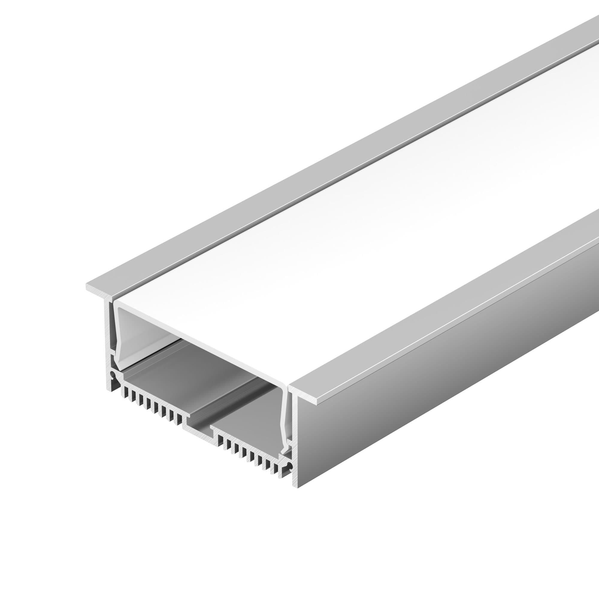 Профиль с экраном SL-LINIA88-F-2500 ANOD+OPAL (ARL, Алюминий)