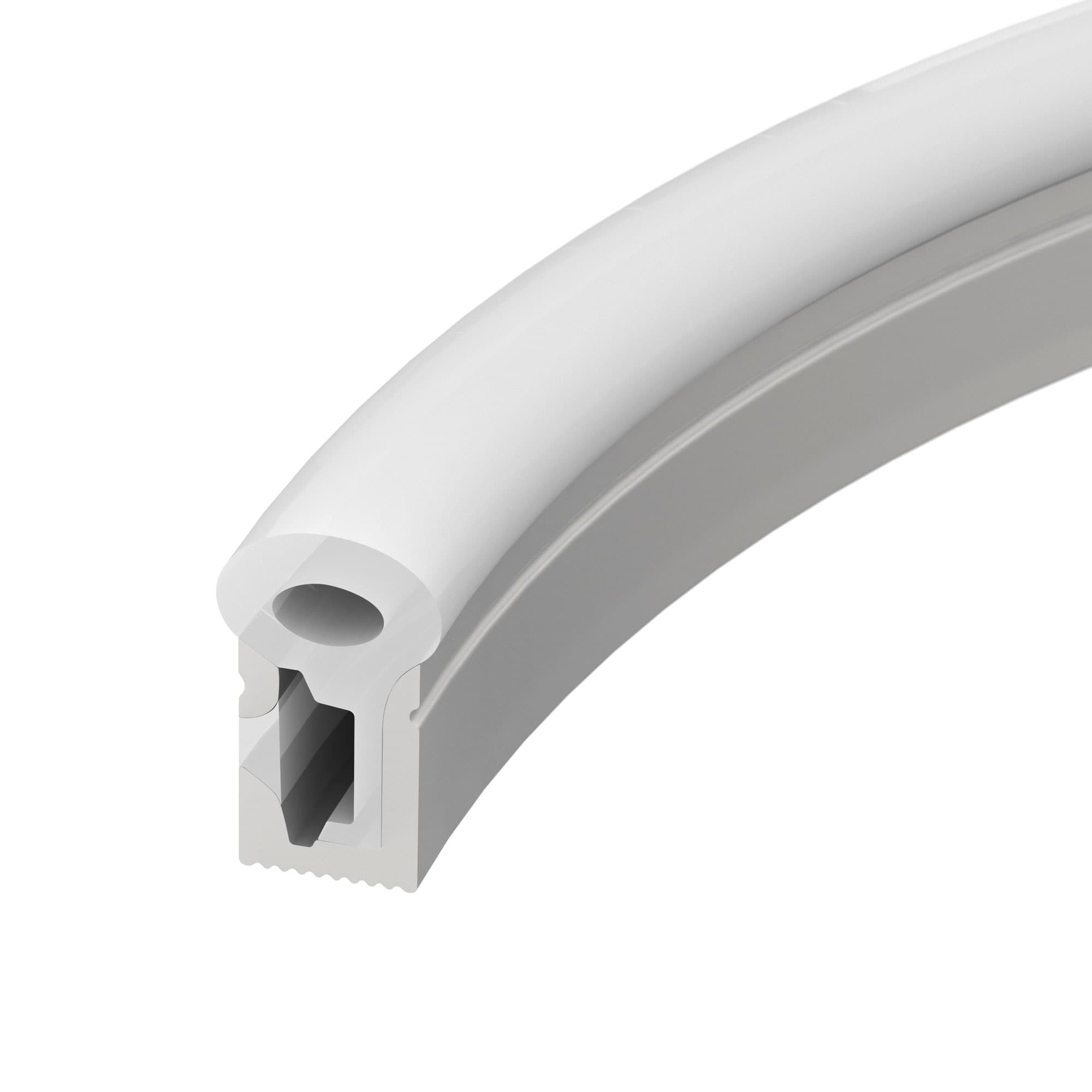 Профиль силиконовый WPH-FLEX-0817-SIDE-S8-5m WHITE (Силикон)