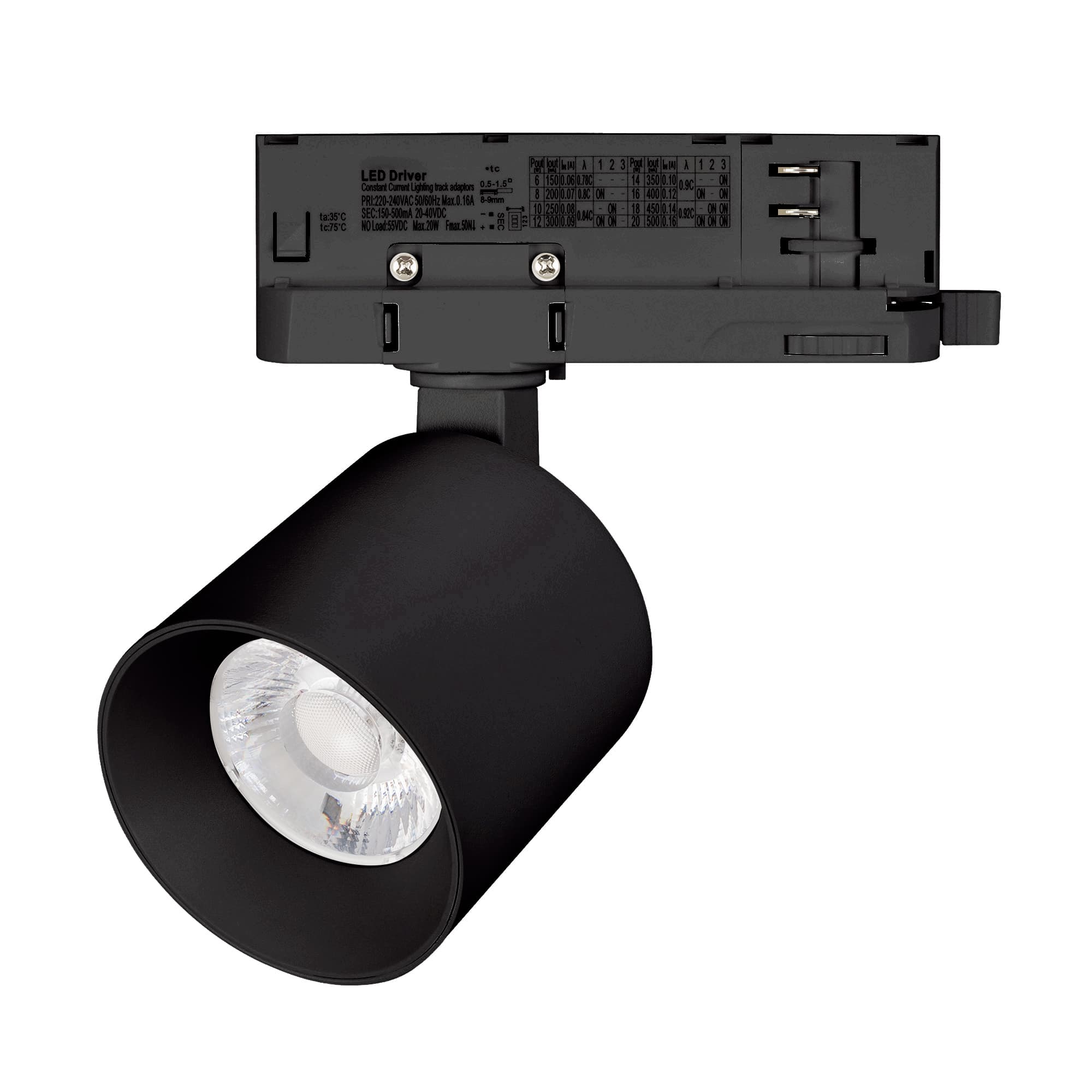 Светильник LGD-DYKE-4TR-R60-8W Warm3000 (BK, 20 deg, 230V, DALI) (ARL, IP20 Металл, 5 лет)