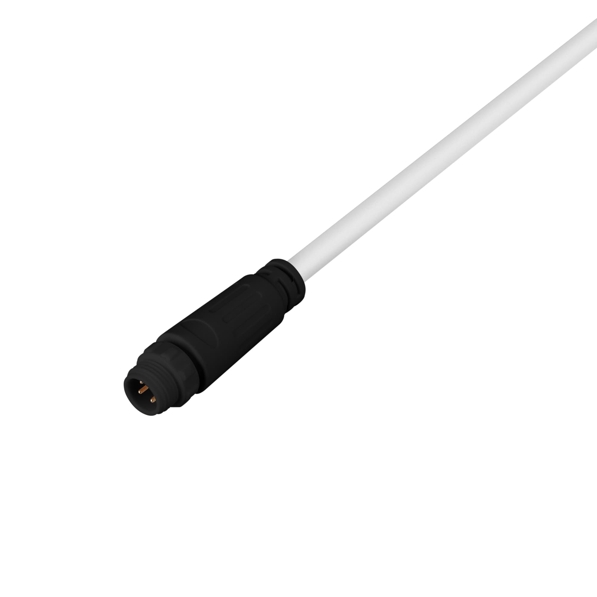 Коннектор питания MOONLIGHT-SPI/DMX-CON-POWER-MALE-BLK IP67 пластик, 3 года