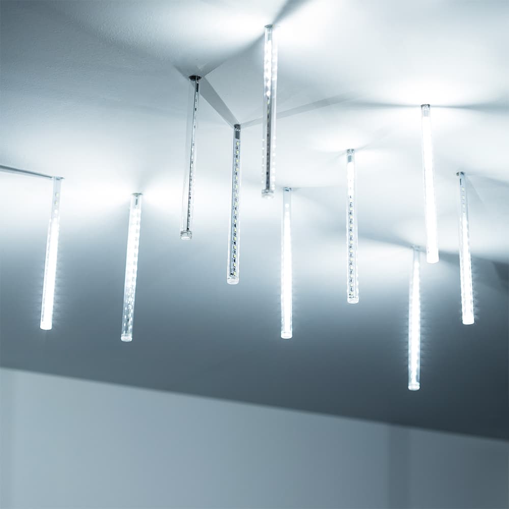 Гирлянда светодиодная декоративная ARD-ICEFALL-CLASSIC-D12-200-10PCS-CLEAR-32LED-LIVE WHITE 230V, 10.5W ARDCL, IP65
