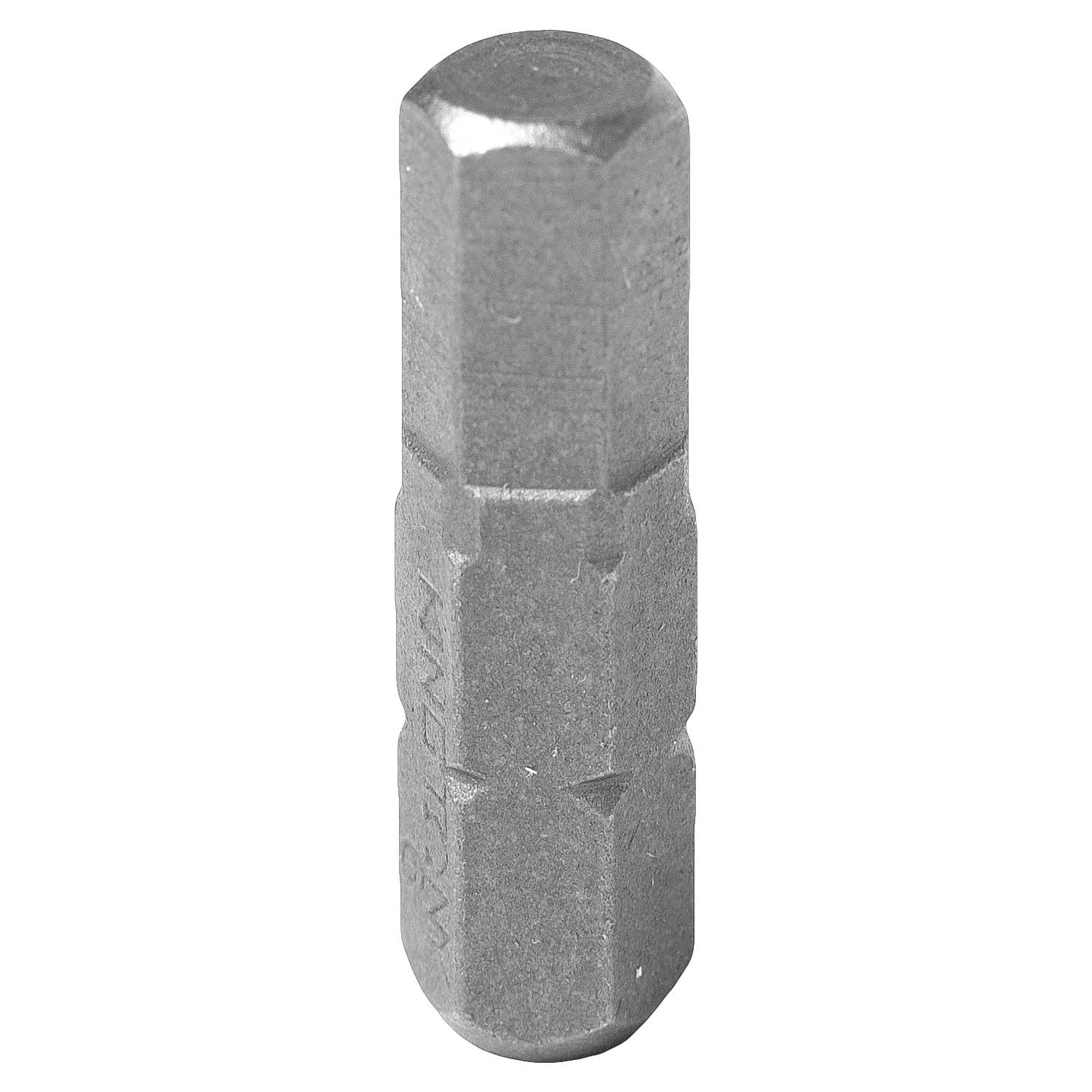 Вставка (бита) торцевая 1/4', HEX, 6 мм, L = 25 мм