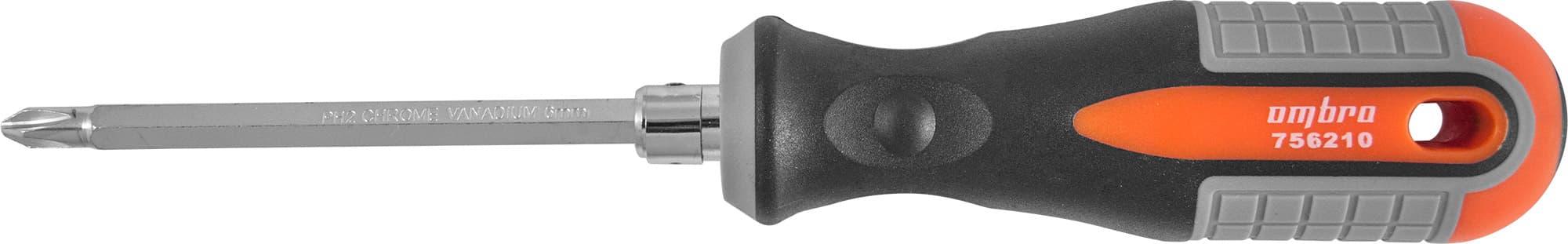 Отвертка стержневая двусторонняя ROUND GRIP, РН2,SL6x100 мм