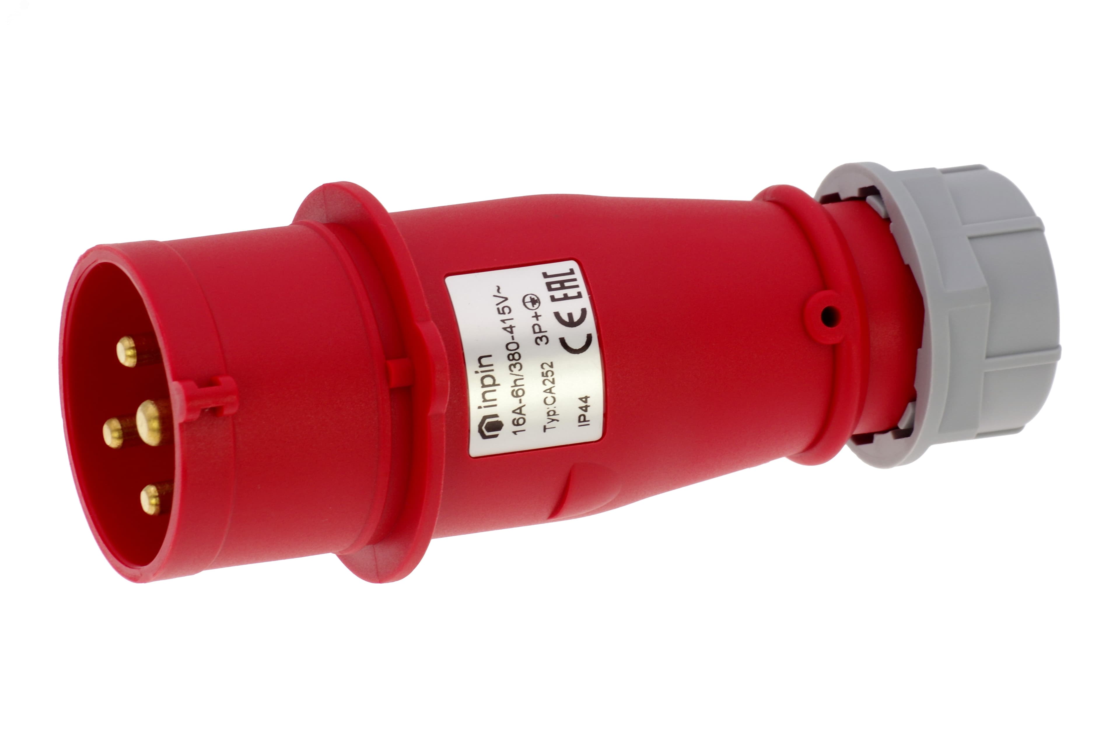 Вилка кабельная 16A/400V/3P+E/IP44