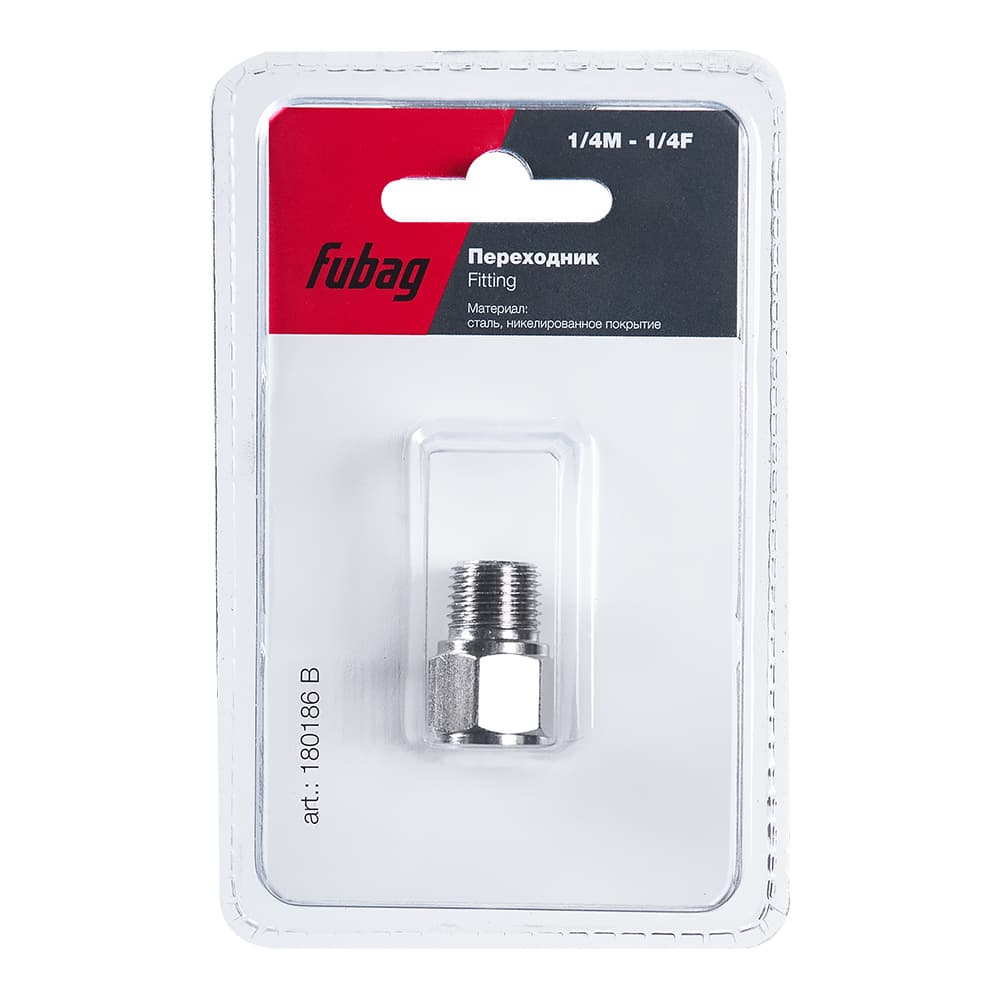 Переходник 1/4''M на 1/4''F блистер 1 шт.