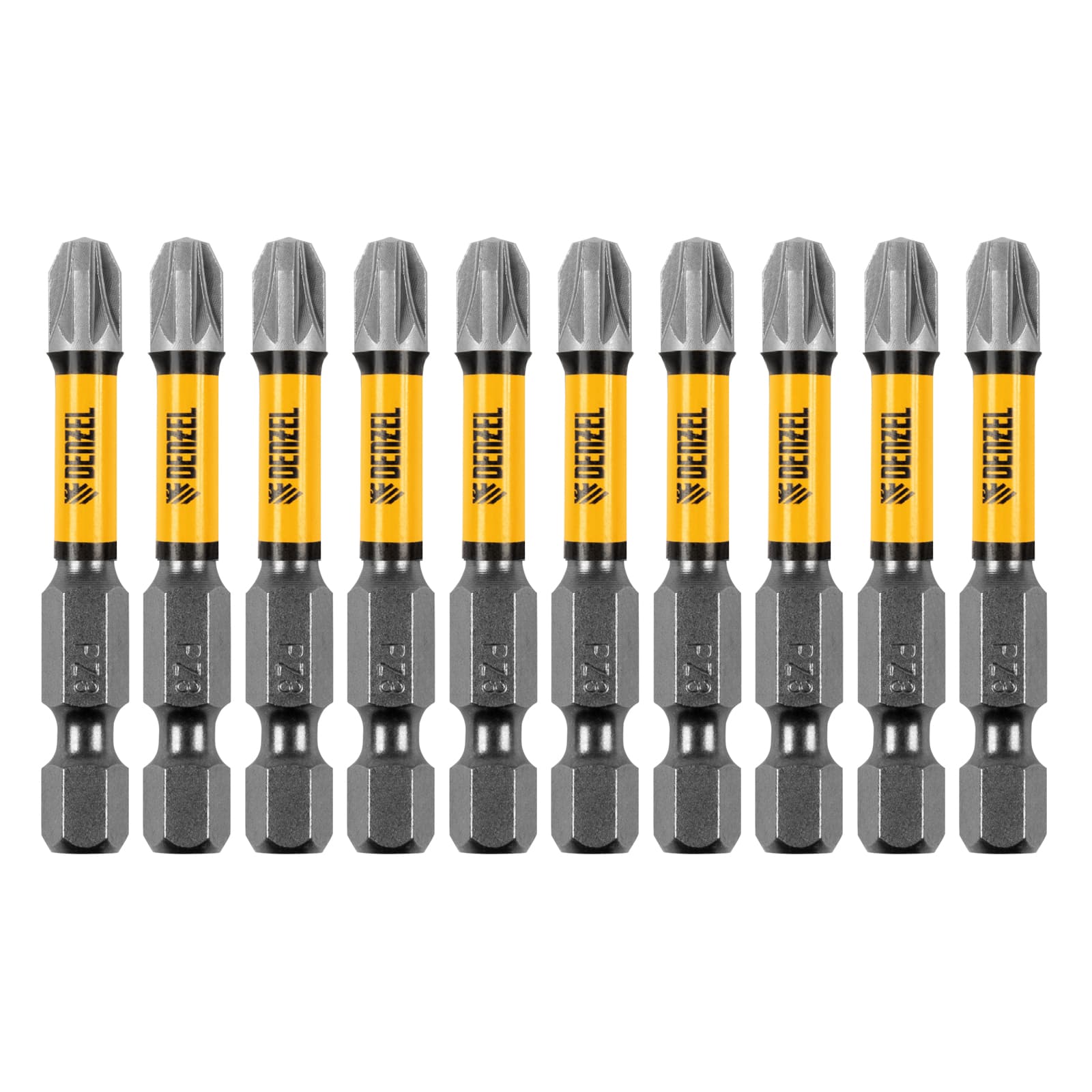 Набор бит торсионных PZ3x50 мм, лазерная обработка шлица, сталь S2, 10 шт.