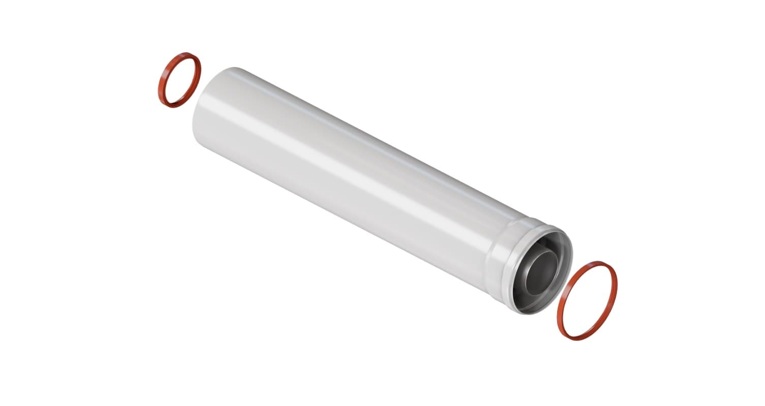 Удлинение коаксиальное d 60/100 L 500