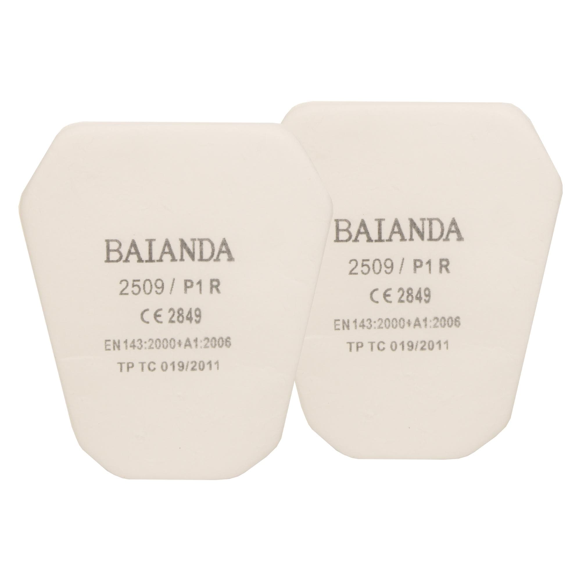Фильтр для защиты от твердых и жидких частиц BAIANDA, 2509 P1R, РОЗ, 10 шт/уп