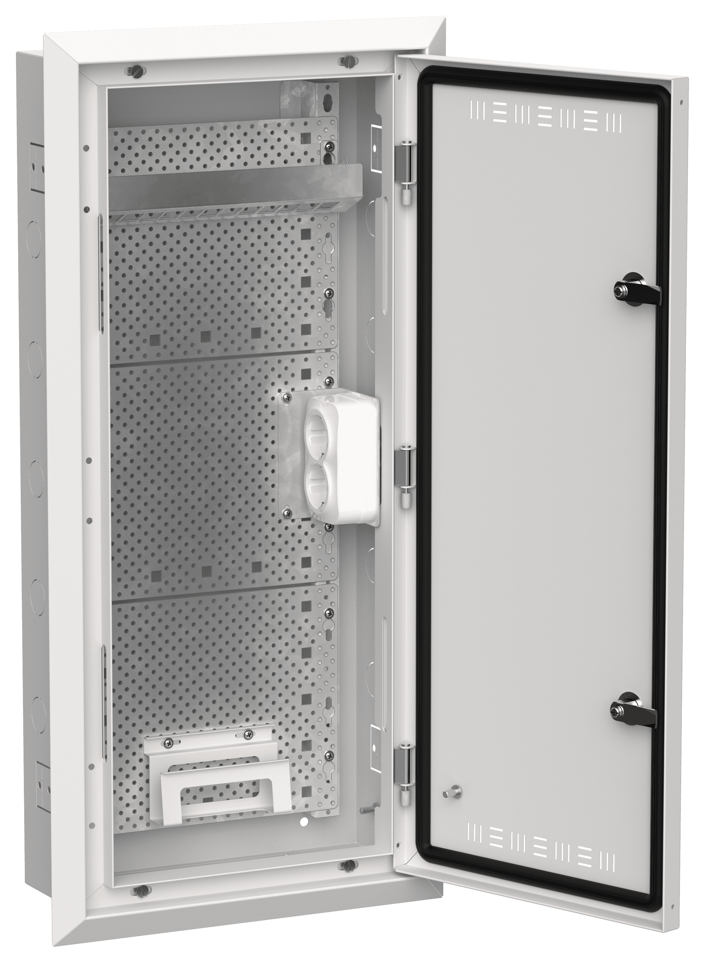 TITAN 5 Корпус мультимедиа ЩРв-48 (1х48) 755х365х130мм IP30 белый IEK