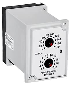 Реле времен ВЛ-50У3, 50В DC, 2-200 с, 1з+1р, IP40