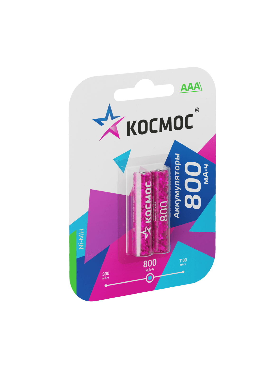 Аккум. 800мАч R03 NiMH (2хбл)