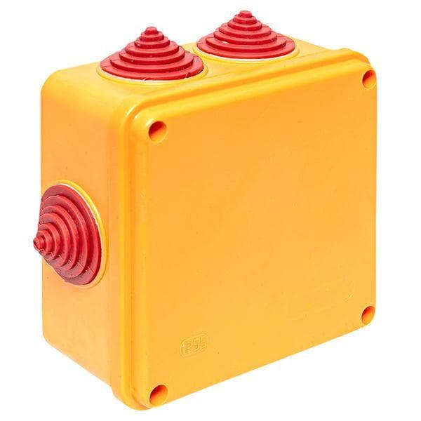 Коробка огнестойкая E90 100х100х50мм, с клеммником 4 полюса 1,5-6 мм2 IP55 EKF