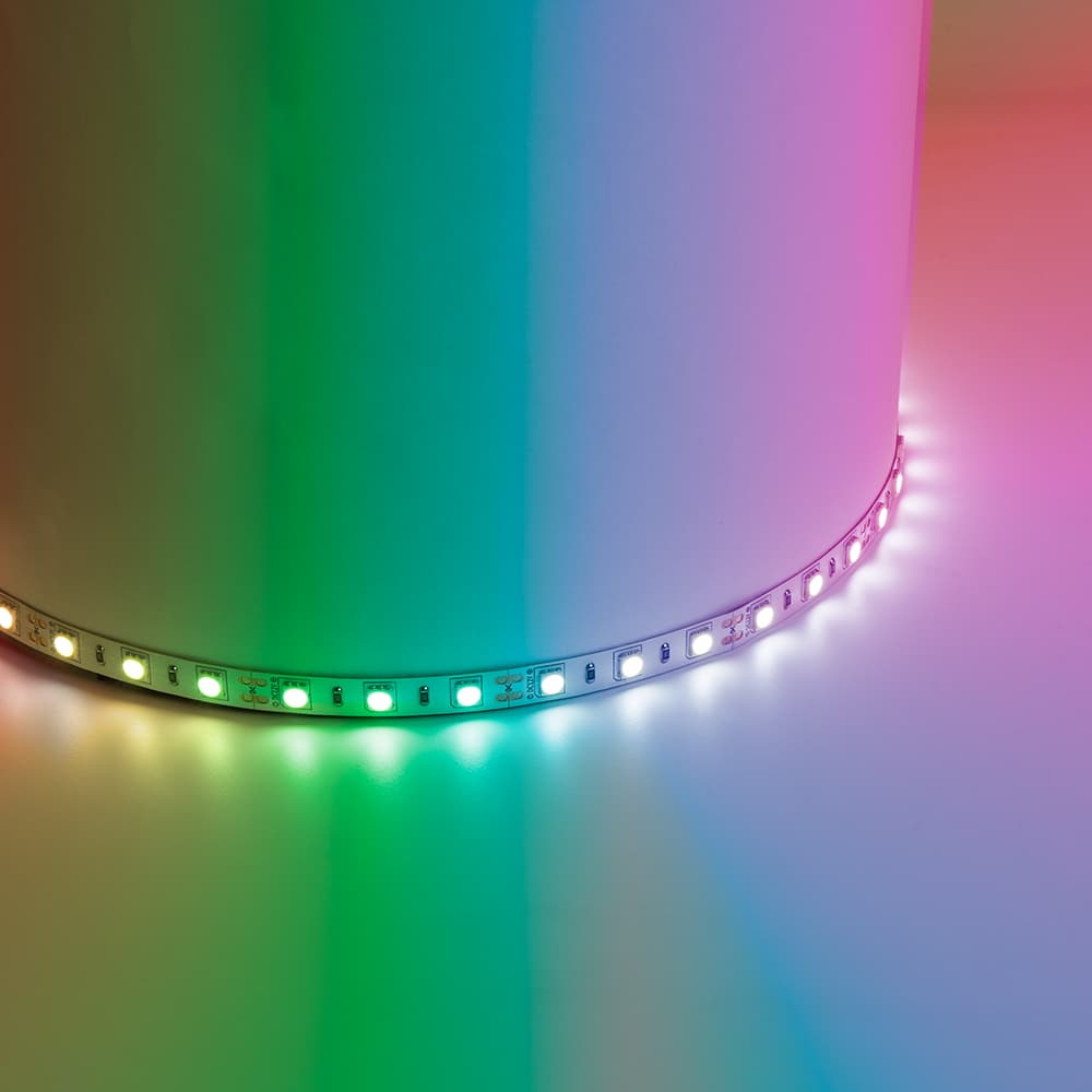Лента светодиодная 14.4Вт/м 12В RGB IP20 60LED/м LS606