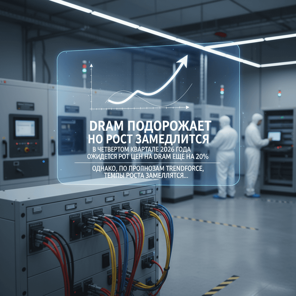 DRAM подорожает, но рост замедлится