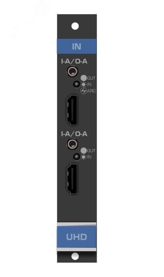Модуль c 2 входами UHD HDMI и эмбедированием/деэмбедированием аналогового стерео аудио на 3,5-мм разъемах, поддержка 4К60 4:2:0