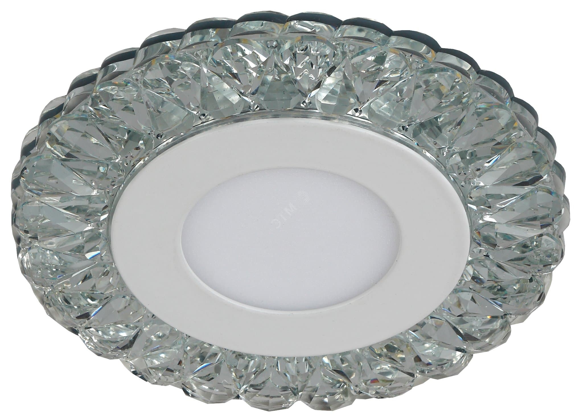 Светильник точечный DK LED 16 SL/WH светодиодный круглый белая подсветка 3+3W прозрачный/белый