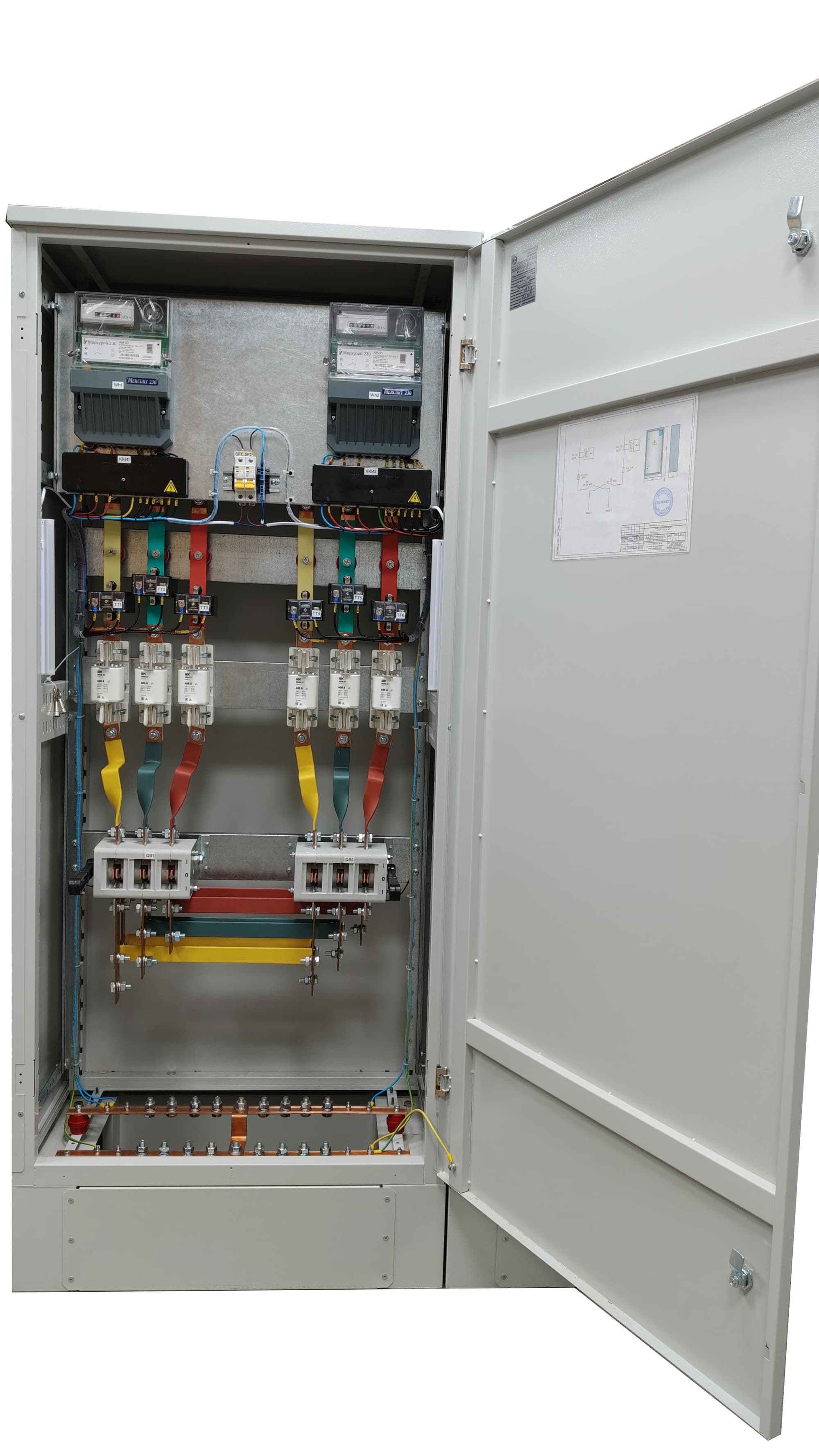 ВРУ 1-11-20 Типовая схема на 400А IP31