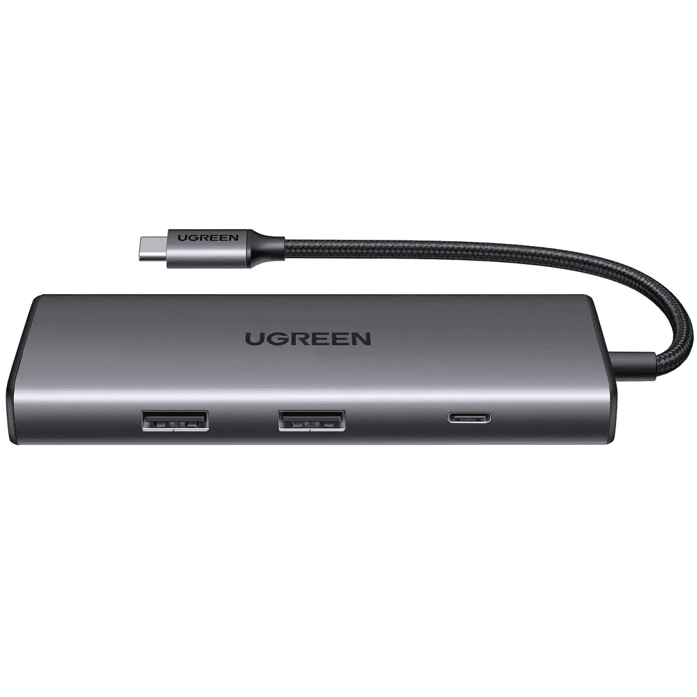 Хаб USB (концентратор) CM498 Revodok Pro 7 в 1: 4Kх30Гц, HDMI, 2хUSB- A 3.2, USB-C 3.2, SD/TF, PD, серый
