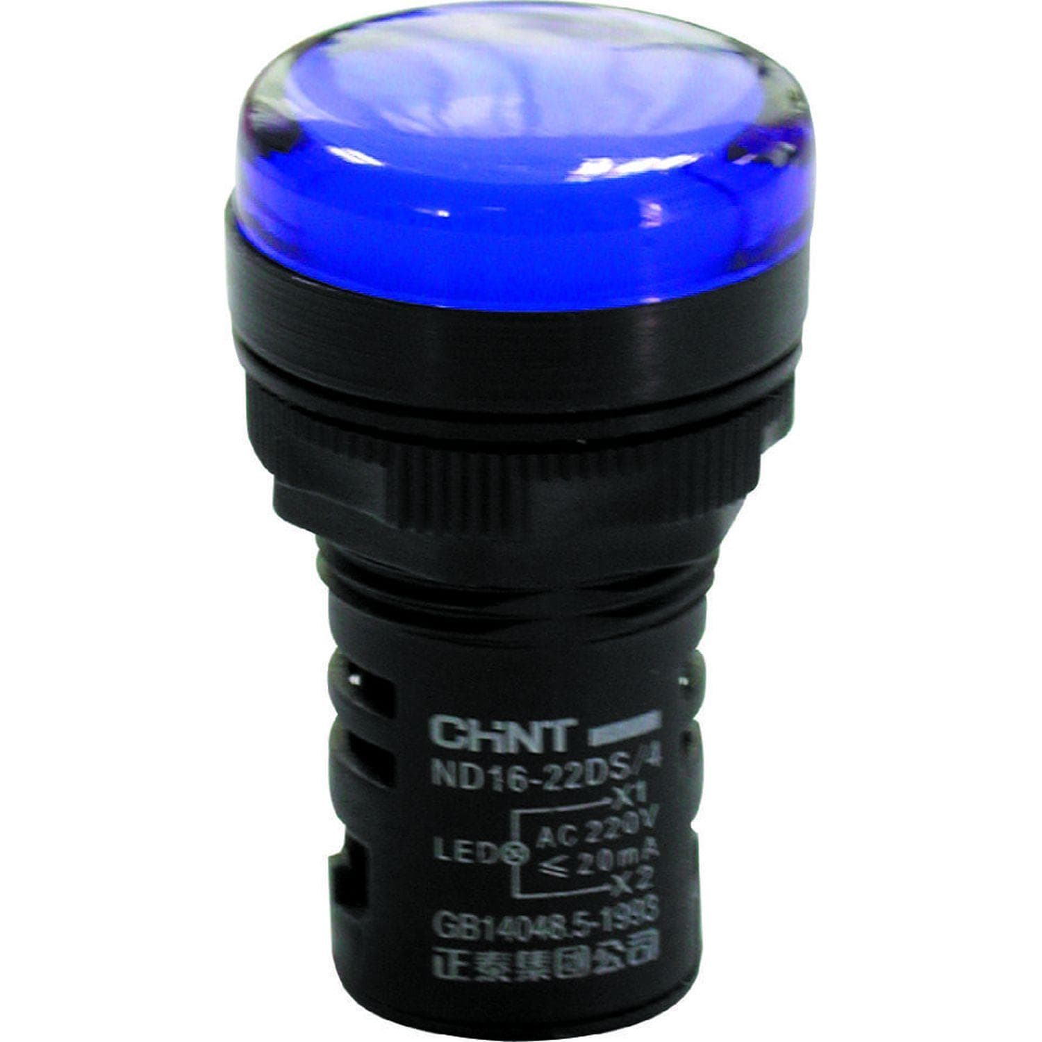 Индикатор ND16-22DS/4C синий, компактный, встроенный конденсатор, IP65 АС110В (R)
