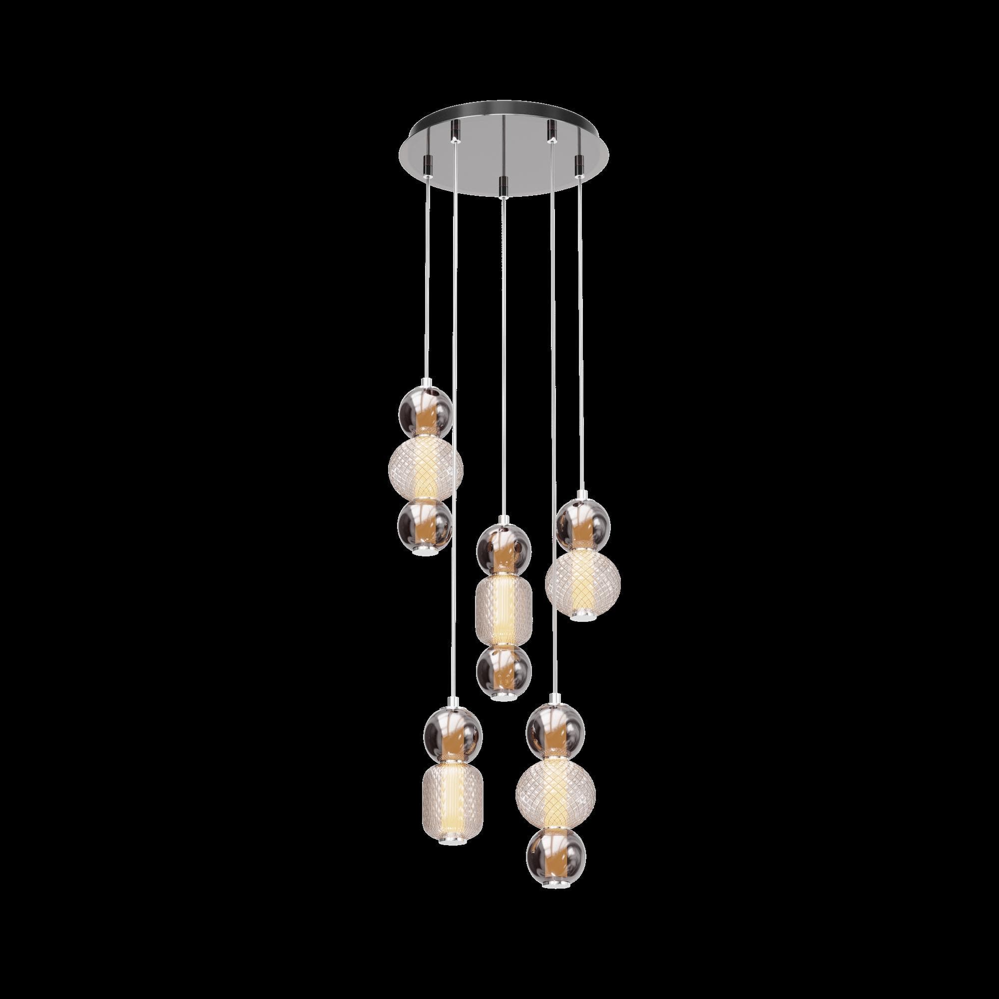 Светильник подвесной Drop LED 80W Хром