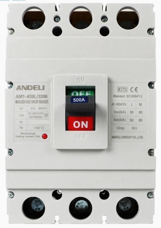 Выключаталь автоматический AM1-630L 3P 630A 50KA