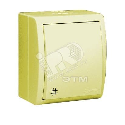 15 Aqua Выключатель проходной с 3-х мест (перекрёстный) с подсвет. IP54 10А 250В винт.заж. S15A с.кость