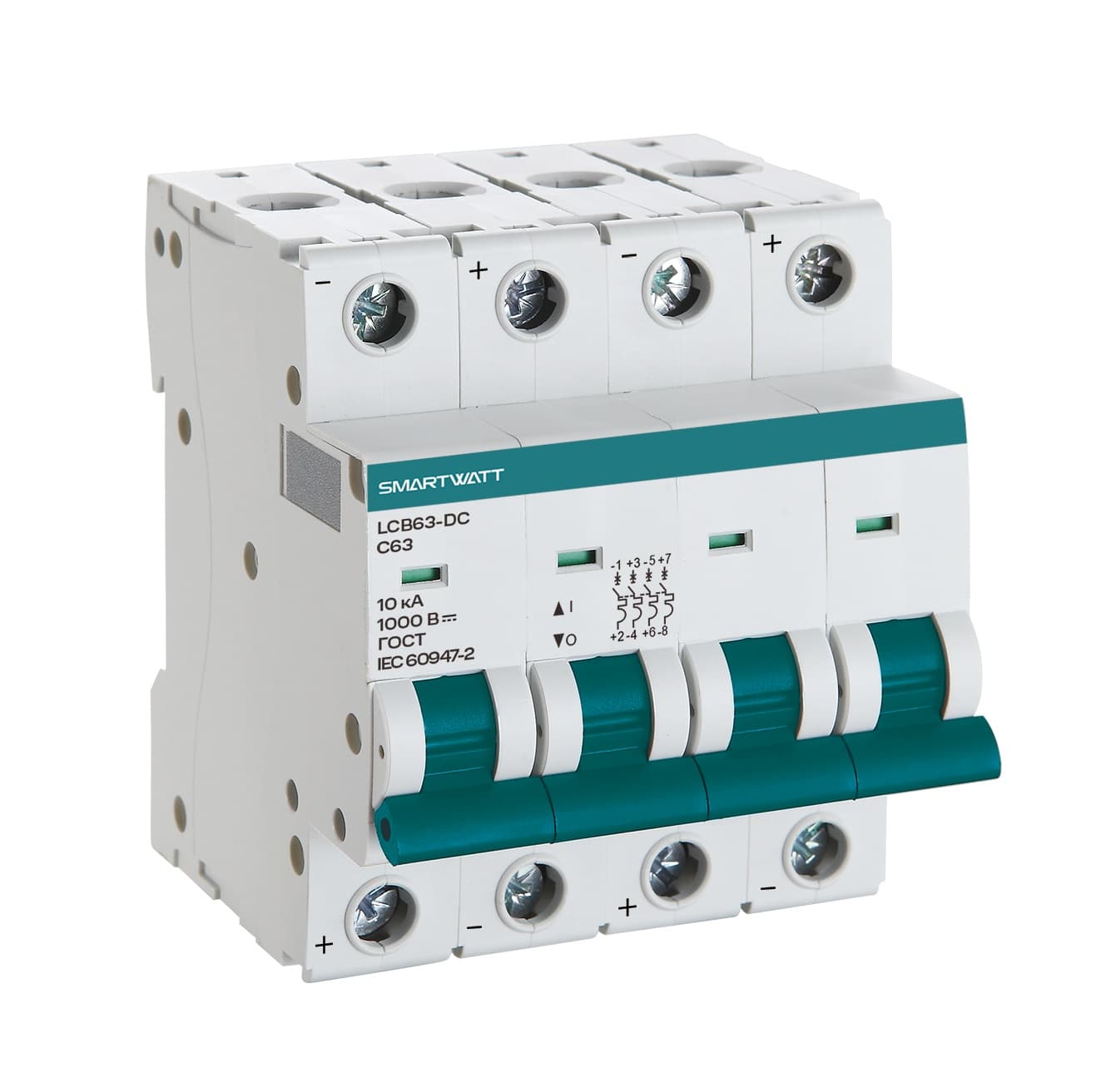 Выключатель автоматический модульный 3 А 4P Z 10 кА PDE LCB63H-DC-Z3/4