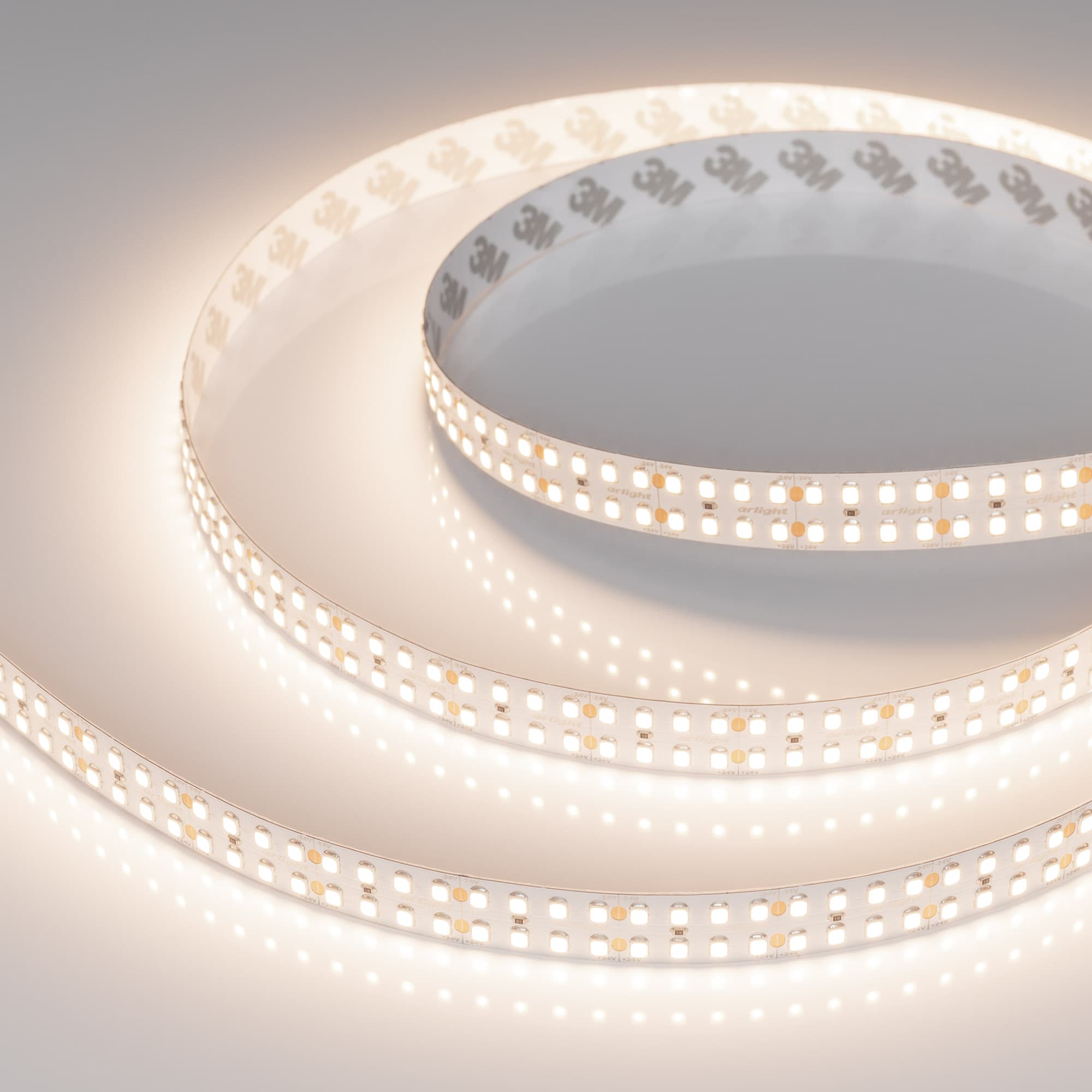 Лента светодиодная 24 Вт/м 24В 3500K IP20 320LED/м RT-A320-15mm SMD 2835 5 м