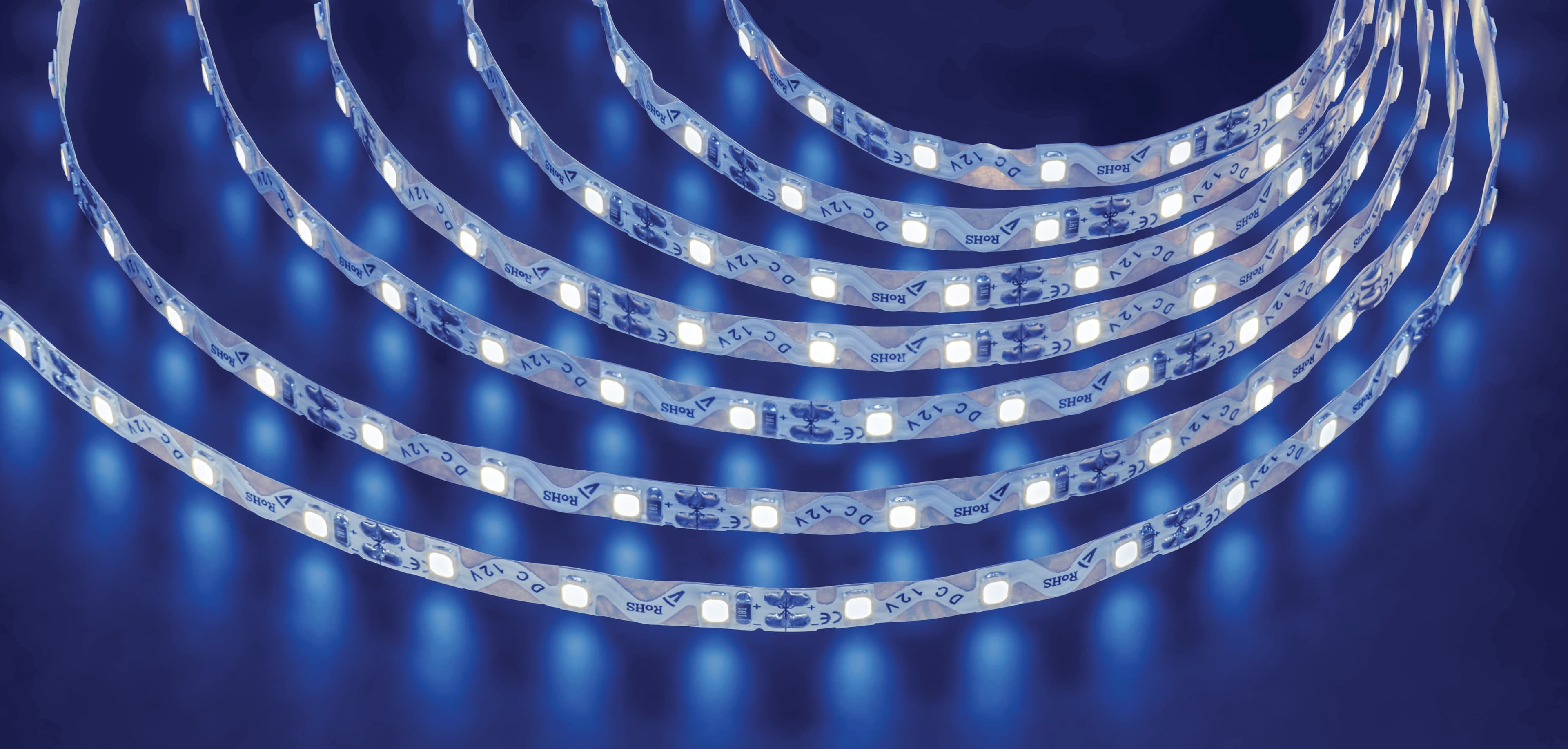 Лента светодиодная 6Вт/м 12В синий IP20 72LED/м NLS-2835 5м