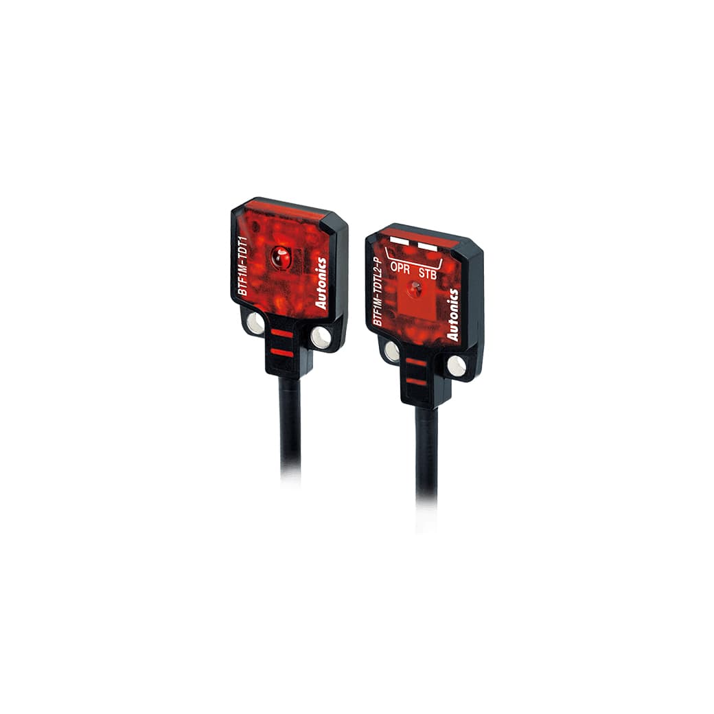 Датчик фотоэлектрический BTF1M-TDTL-P на пересечение луча PNP 12-24 В= кабель 2м