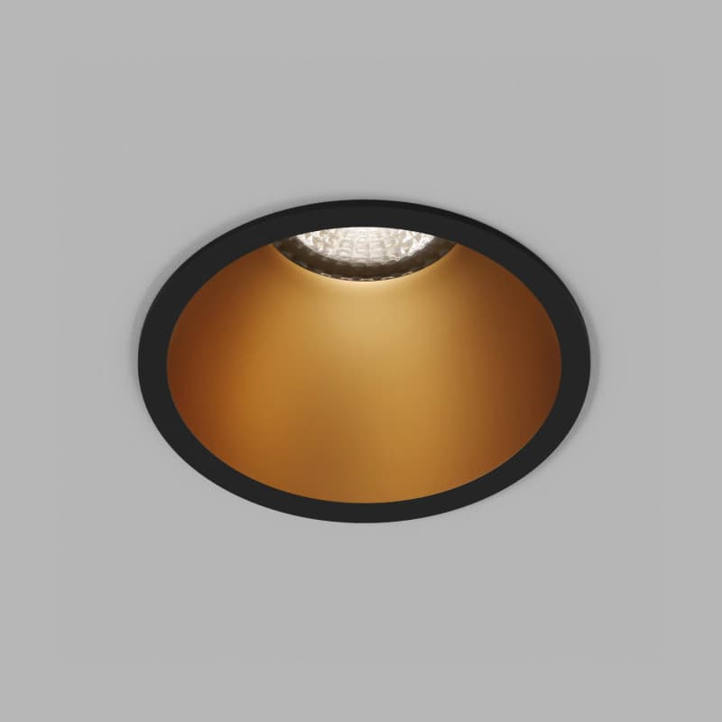 Светильник встраиваемый IP20 10 Вт GU5.3 LED черн./зол. пластик