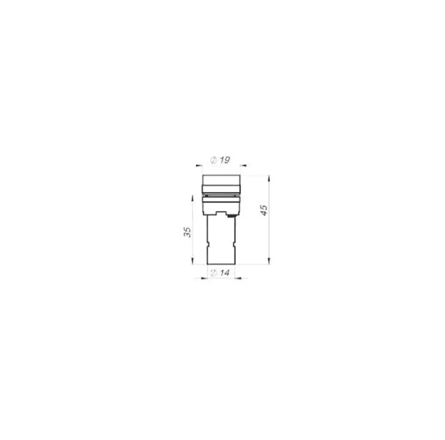 АД(AD)-16 зеленый 24В AC/DC IP65 Индикатор светодиодный