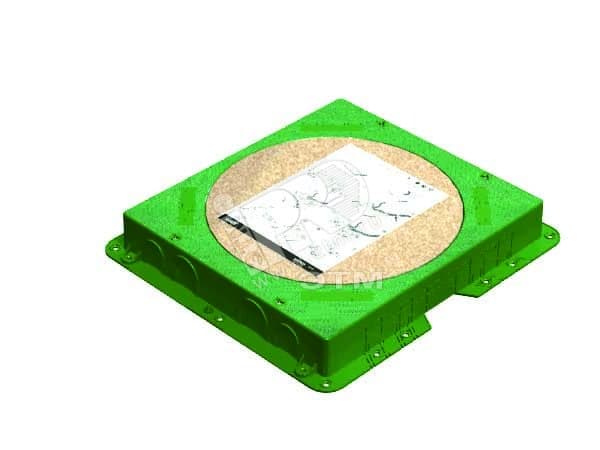 Connect Коробка для монтажа в бетон люков SF300-1 KF300-1 52050203-035 h - 54-895 мм 419х384 мм пластик