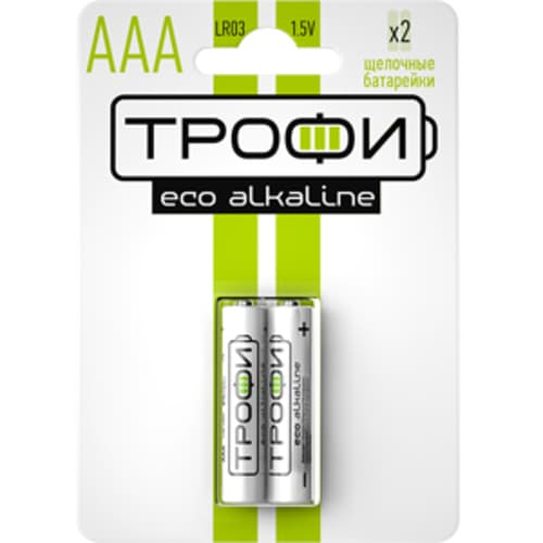 Батарейка Трофи LR03-2BL ENERGY Alkaline (20/480/17280)