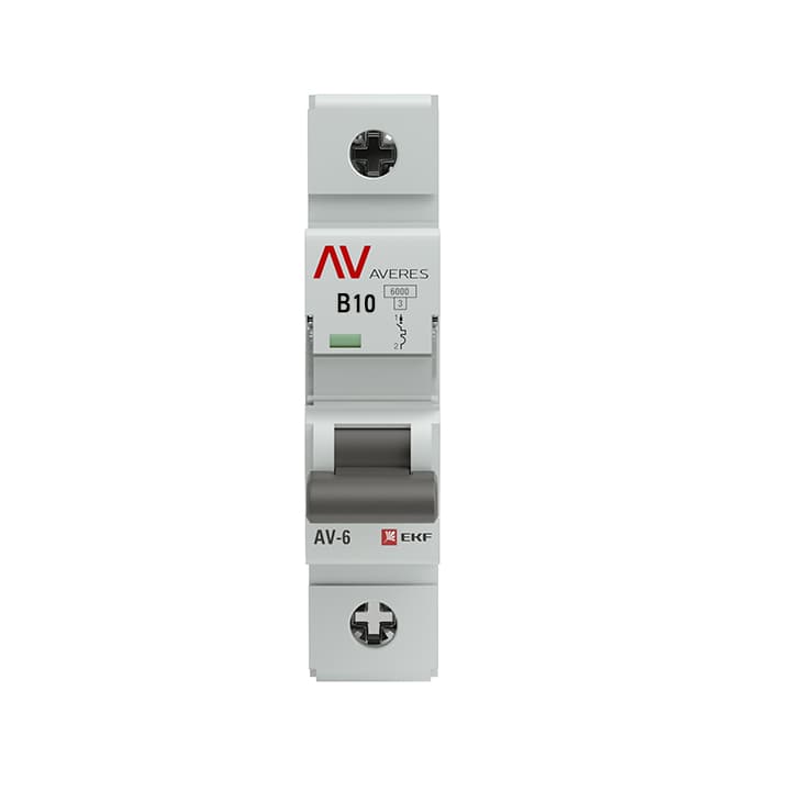 Выключатель автоматический AV-6 1P 10A (B) 6kA AVERES