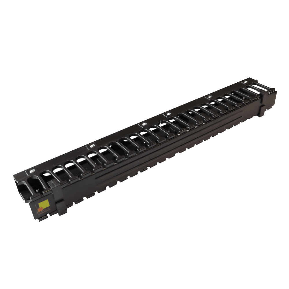 Органайзер кабельный 19'' c крышкой, 1U