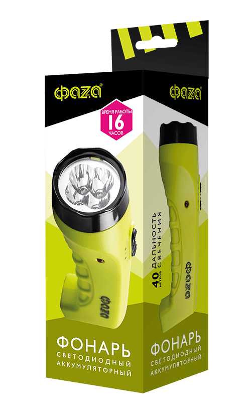 Фонарь аккумуляторный AccuF2-L04-gn зеленый