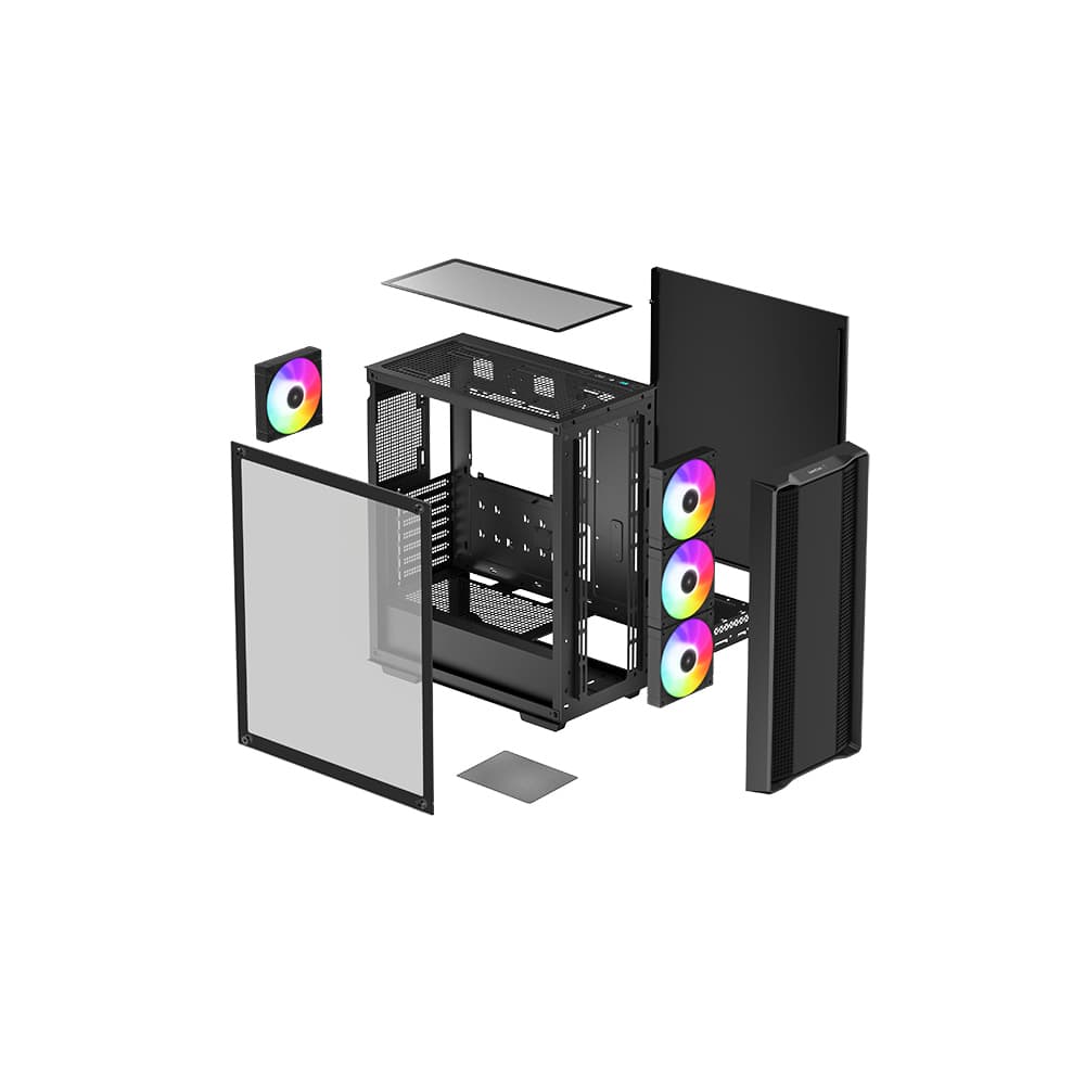 Корпус для ПК CC560 ARGB V2, Middle Tower, ATX, черный