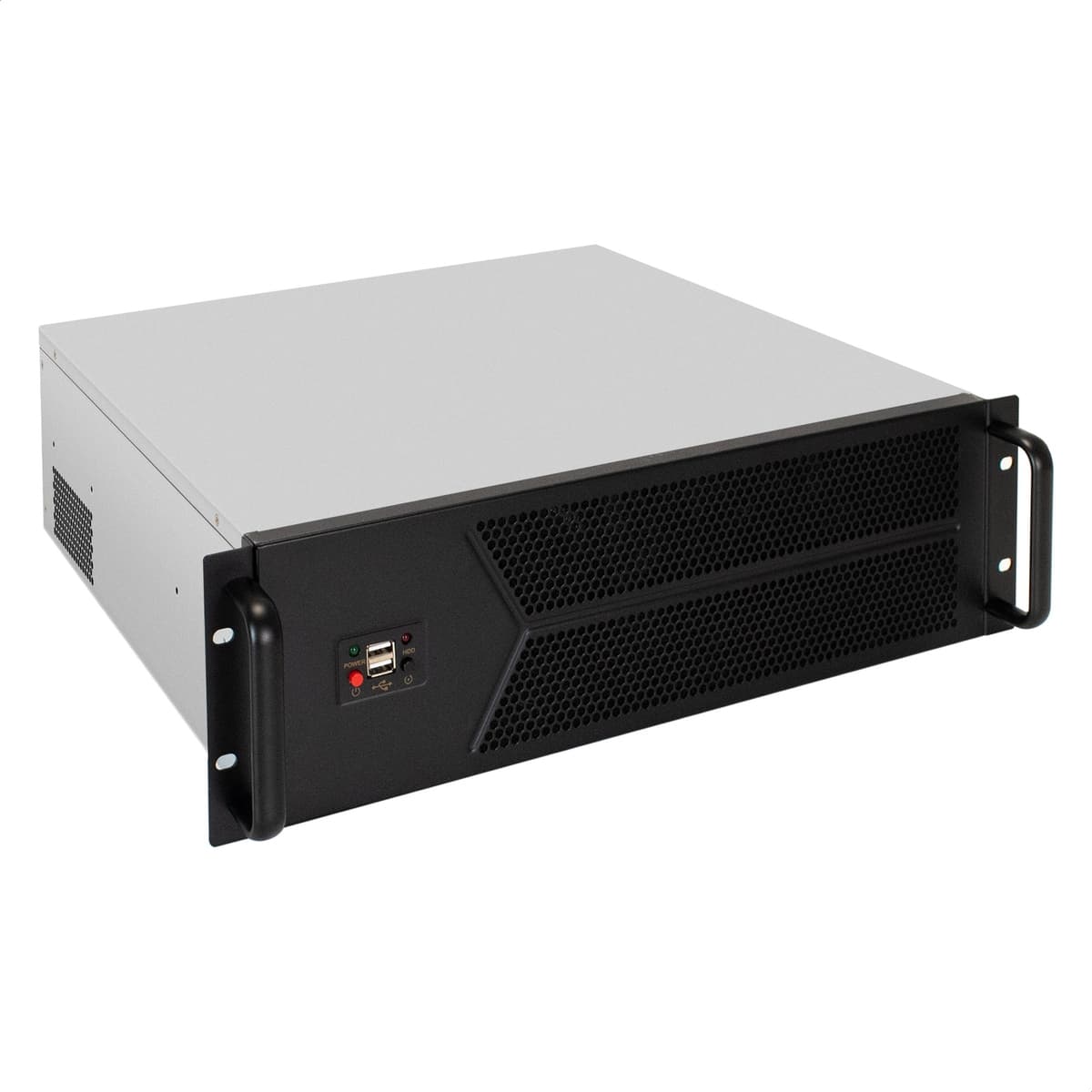 Серверный корпус 3U, 19'' стоечный, глубина 450 мм, БП 900W (1U), 2xUSB