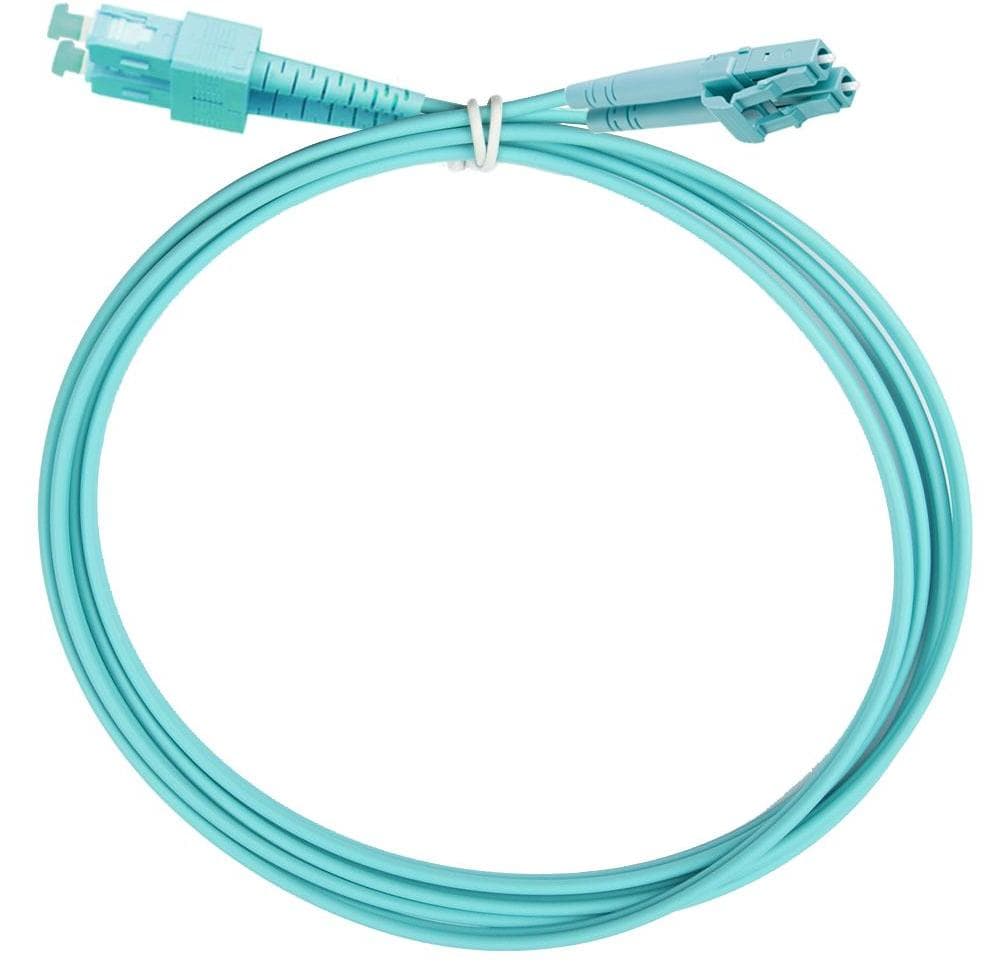 Патч-корд оптический дуплексный 2х50/125 OM3 SC-LC 2 м