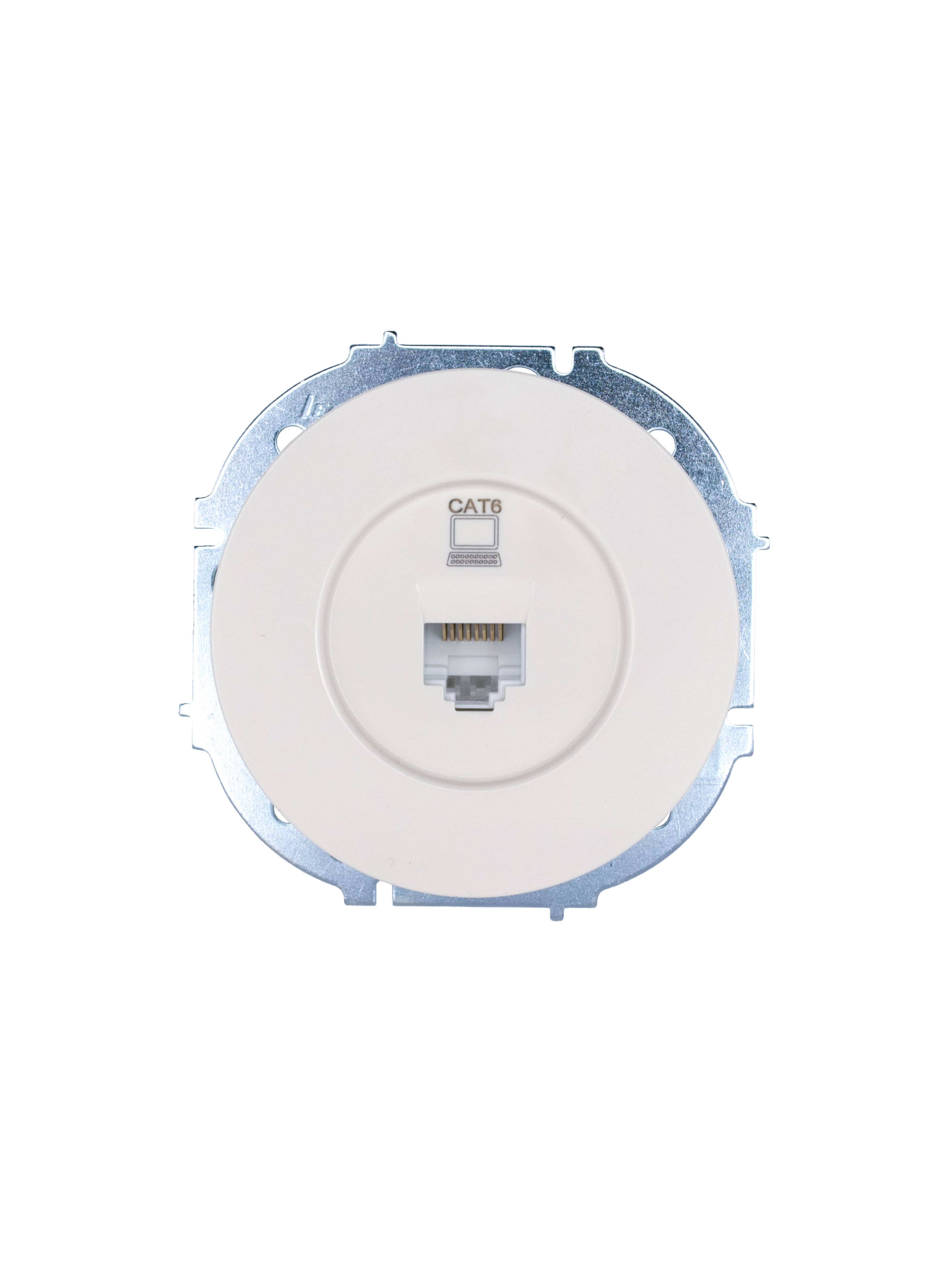 OSEN Розетка компьютерная Cat 6, механизм, белая Lezard 743-0288-140