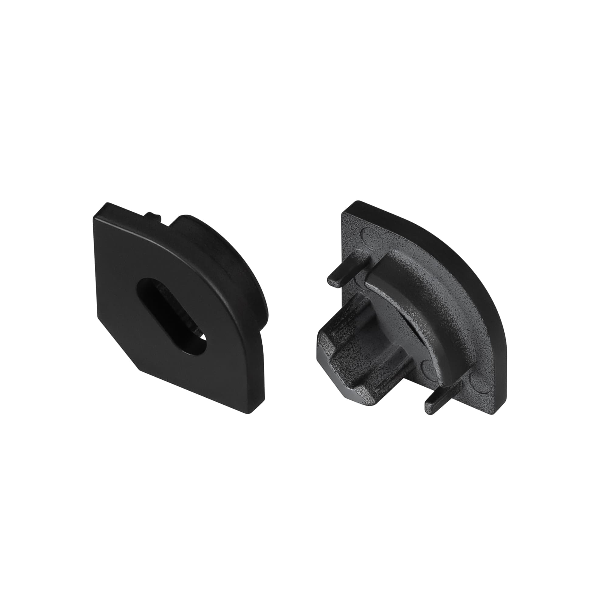 Заглушка SL-KANT-H10 BLACK с отверстием ( Пластик)
