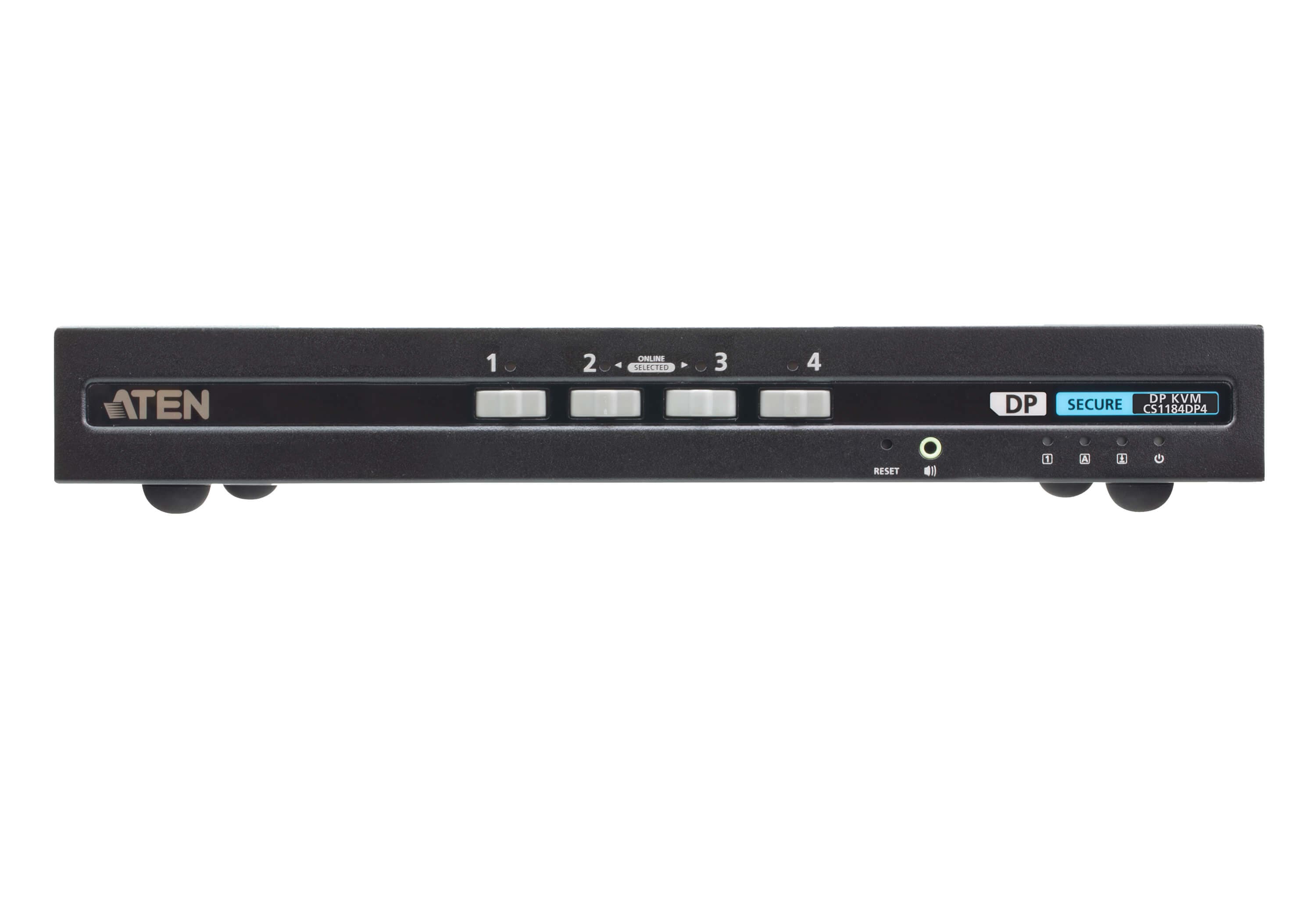 Переключатель KVM защищенный 4-портовый, USB, DisplayPort