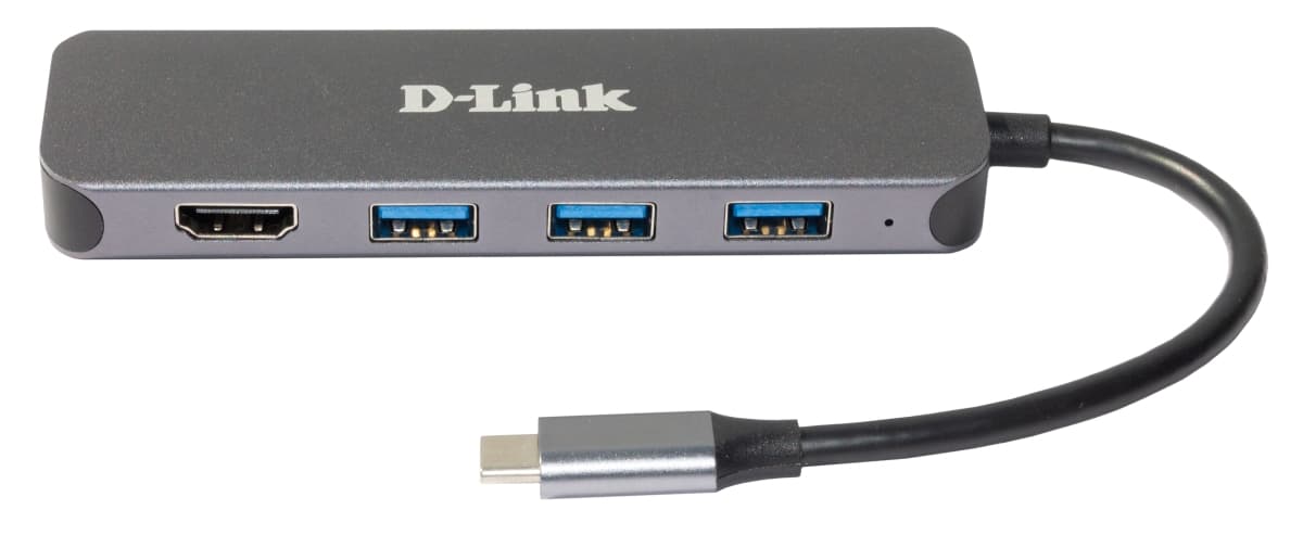 Разветвитель USB 1хUSB Type-C, 3хUSB 3.0 Type-A, 1хUSB Type-C/PD 3.0, 1хHDMI