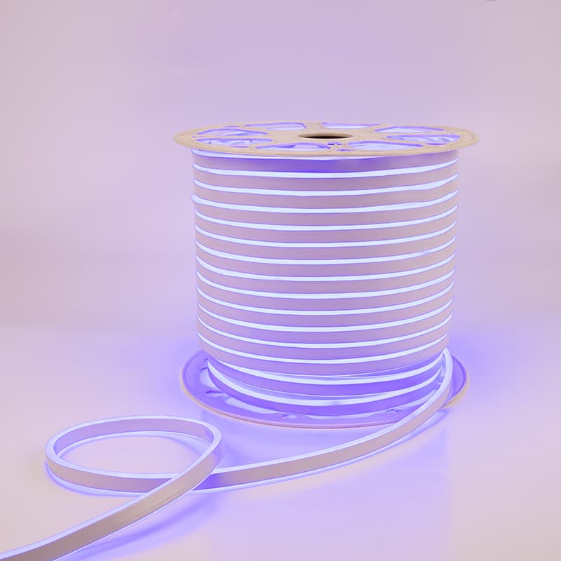 Неон гибкий LED SMD 8х16 мм, двухсторонний, синий, 120 LED/м, 100 м